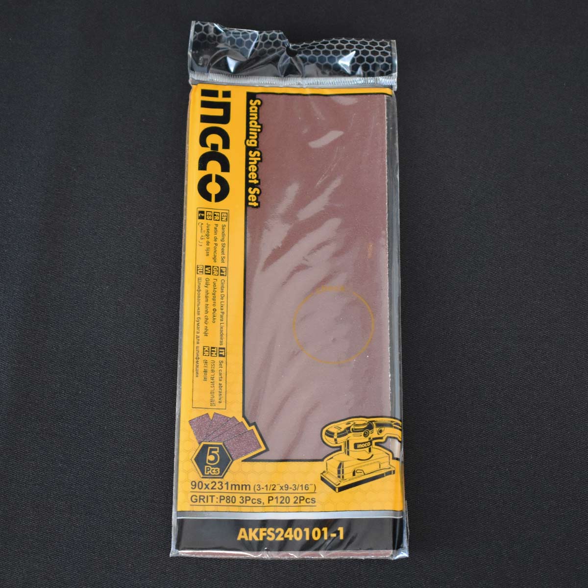 Φύλλα Λείανσης Τριβείου 90 x 231mm Σετ 5 τεμ.