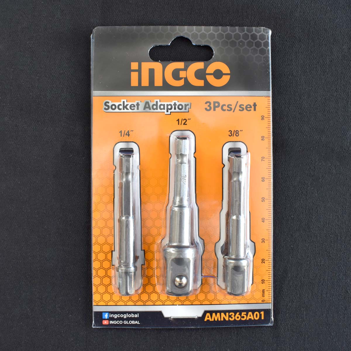 Αντάπτορες για Καρυδάκια 1/4″-3/8″-1/2″ Σετ 3 τεμ.