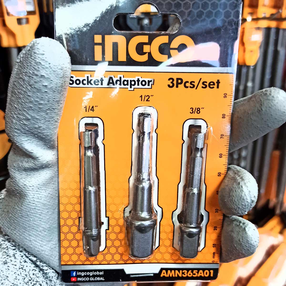 Αντάπτορες για Καρυδάκια 1/4″-3/8″-1/2″ Σετ 3 τεμ.