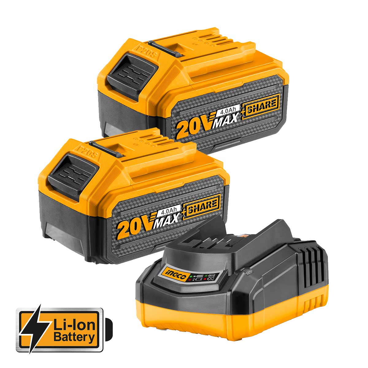 Εργαλεία Μπαταρίας 20V Li-Ion Σετ 2 τεμ.