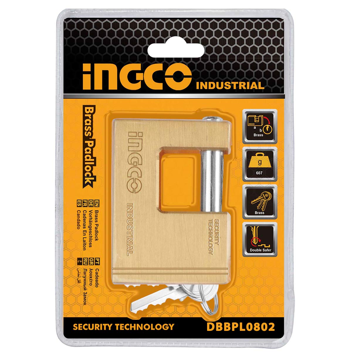 Λουκέτο Τάκος Ορειχάλκινο Βαρέος Τύπου 80mm